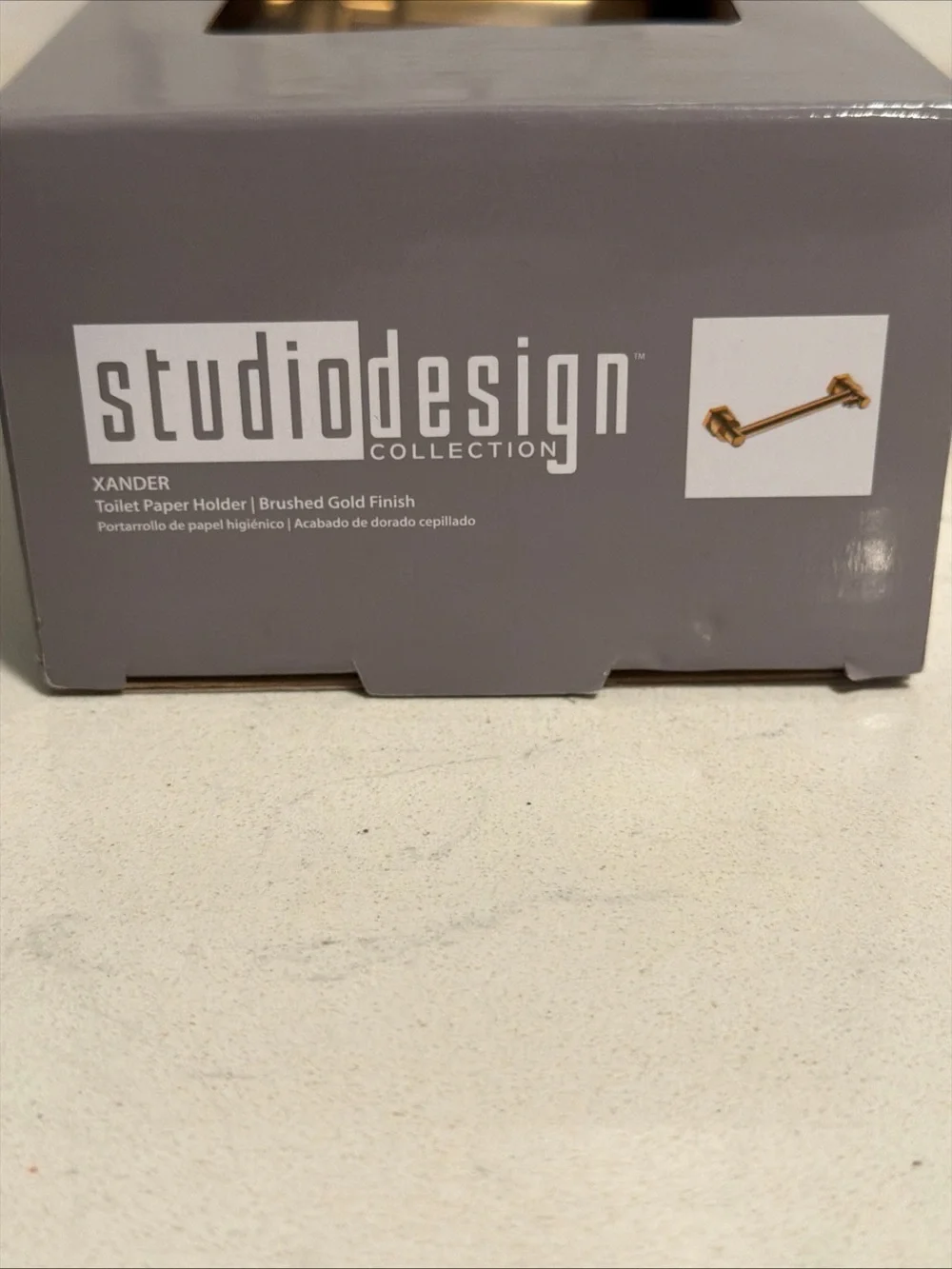 Studio Design Collection Toilet Paper Holder |brushed Gold Finish